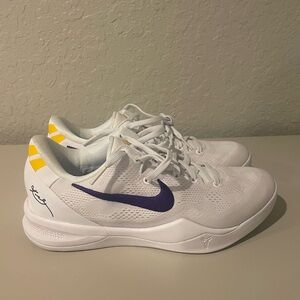 Nike Kobe 8 Protro Lakers Home HF9550-100 Men’s Size 8